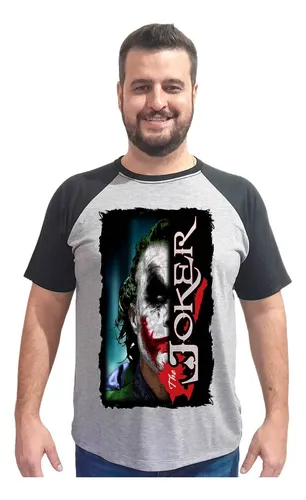 Camisa Camiseta Blusa Joker Coringa Heath Ledger Unissex b