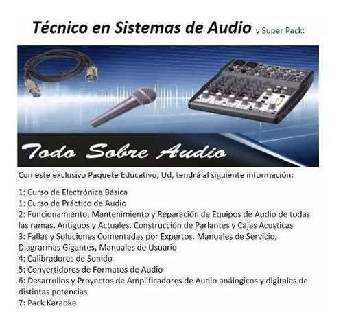 Pack Para Servicio Técnico De Audio