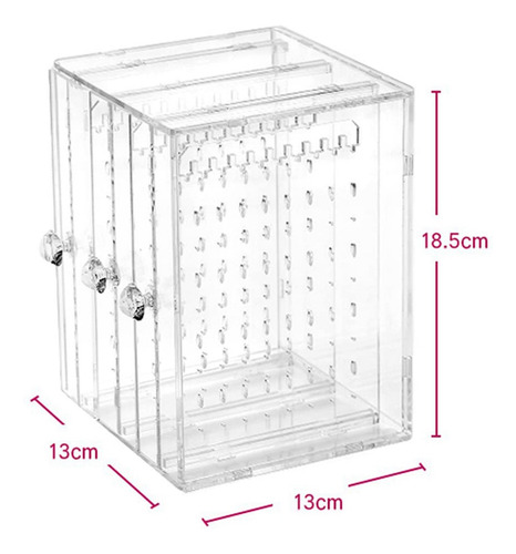 Caja De Plástico Para Almacenamiento De Joyas Y Pendientes O