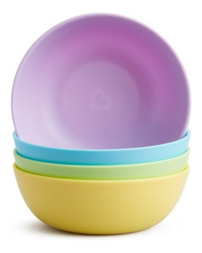 Cuencos de colores con 04 unidades, color Munchkin Liso Purple