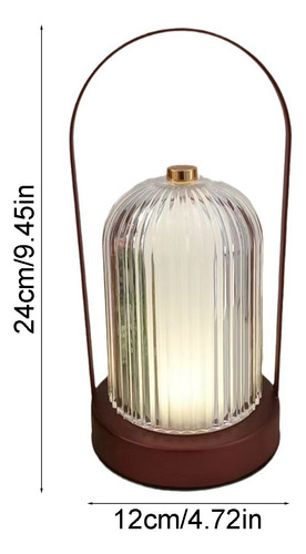Lámpara De Mesa Led Portátil Recargable O Night Light Thr