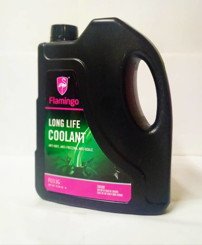 Refrigerante Flamingo Color Verde Y Rojo Long Life Coolant.