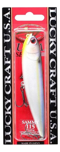 Isca De Superfície Pesca  Lucky Craft 11,5cm Pearl Threadfin