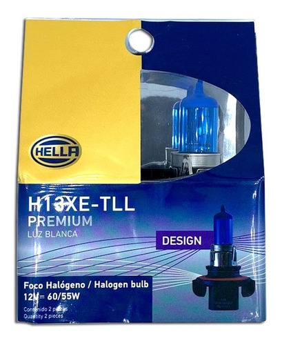 Foco Hella H13 Premium Luz Blanca H13xe-tll 12v 60/55w