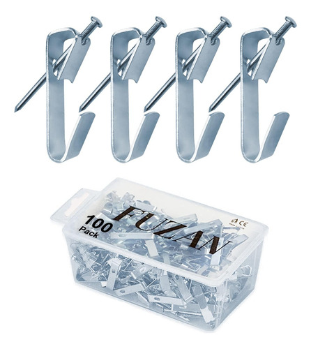 Kit De 100 Ganchos Para Colgar Cuadros En Madera Y Yeso
