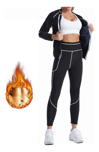 Sudadera Sauna Mujer Pantalón Sauna Ropa Deportiva Conjuntos