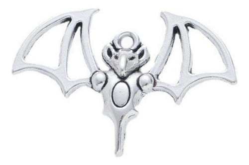 6 X 30 Colgantes De Animales, Abalorios De Metal, Plata