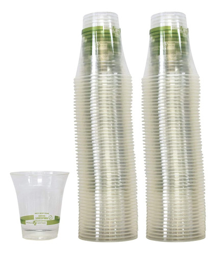 World Centric - Vasos Fros Compostables, 12 Onzas - 100 Unid