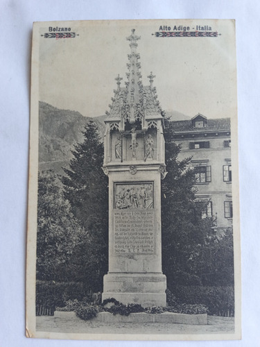 Bolzano Italia Bozen Austria 1911 Alto Adigio Monument