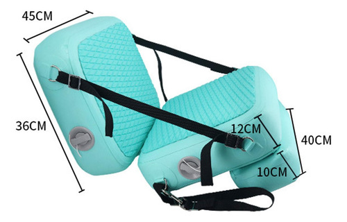 Asiento De Kayak Inflable Premium Con Respaldo Ajustable