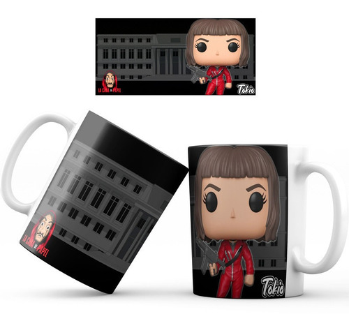 Mug Taza Casa De Papel Funko Pop Regalo 004