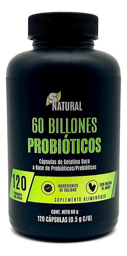 Probióticos 60 Billones 120 Cápsulas Snatural