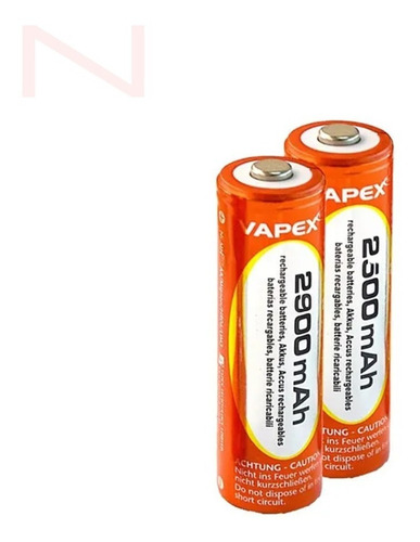 Imagen 1 de 4 de Blister Pilas Recargables Aa 2900 Mah Vapex X2 Unidades