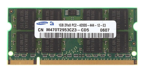 Memoria Sodimm 1gb Ddr2 Pc2-4200 533 Mhz Laptop Portatil Ram