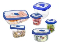 Comprar Set X 6 Contenedores Herméticos Recipientes San Remo Flor 