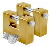 Comprar Candado X2 Perno Horizontal 60mm Blindado Inviolable Dorado