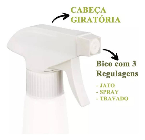 Borrifador Pulverizador 580ml Para Produto De Limpeza 3 Un