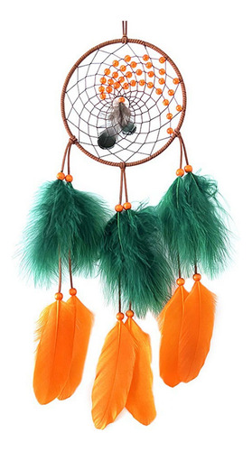 Catcher Dreamcatcher, Cálido Otoño Naranja Con Plumas De Ga