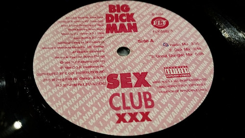 Sex Club Xxx Big Dick Man Vinilo Maxi Usa 1994 Muy Bueno