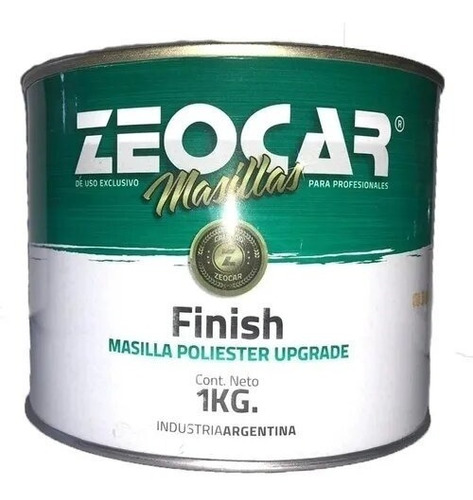 Zeocar Masilla Finish Poliester X 1 Kg Tecnopaint
