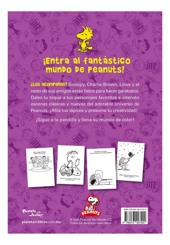 Peanuts. Garabatos Con Snoopy: Peanuts. Garabatos Con Snoopy., De Peanuts. Infantil De Licencias, Vol. 1. Editorial Grupo Planeta, Tapa Blanda, Edición Primera En Español, 2025