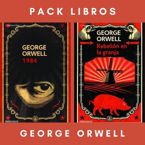 Pack Orwell 1984 + Rebelion Granja - 2 Libros -rh