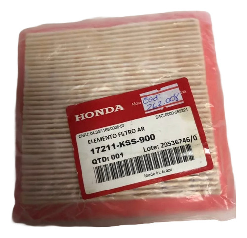 Filtro Aire Original Honda Bc 125 Biz 125 Biz125 06 A 19