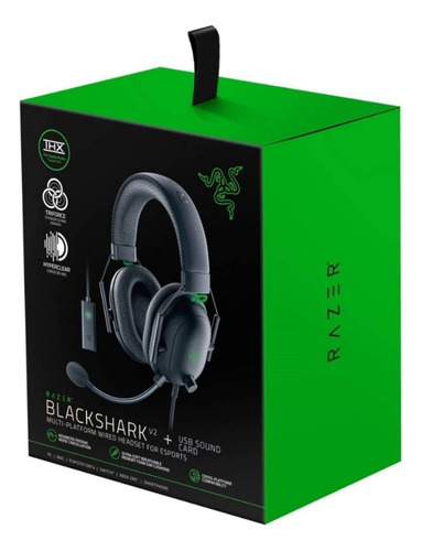 Outlet Auricular Razer Blackshark V2 + Usb Sound Card (thx) Negro (Usado)