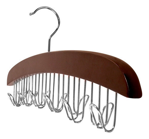 Colgador De 12 Ganchos Negro 40 X 18 Cm