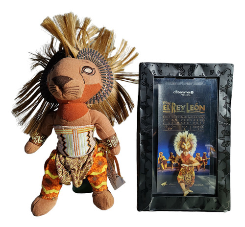 Peluche Simba El Rey Leon Broadway + Boleto Conmemorativo