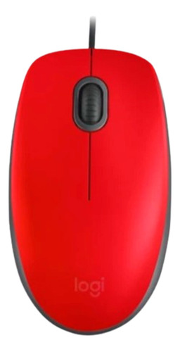 Mouse Logitech M110 Silent Optico Usb Rojo 910-006755 3btnes