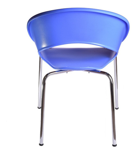 Imagen 9 de 9 de Silla Caño Cromado Comedor Plástica Apilable Moderna Living