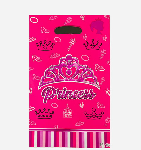 Pack 10 Bolsas Cotillón, Piñata Princesa Rosa