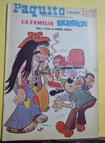 Comic No. 17223 De Paquito Presenta La Familia Burrón (1974)