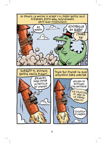Batpig 1 Cuando los Cerdos Vuelen de Rob Harrell Editorial Planeta Cómic Tapa Dura en Español