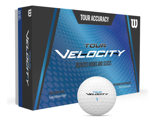 Pelotas Bolas De Golf Wilson Golf Tour Accuracy 15 Un Blanco