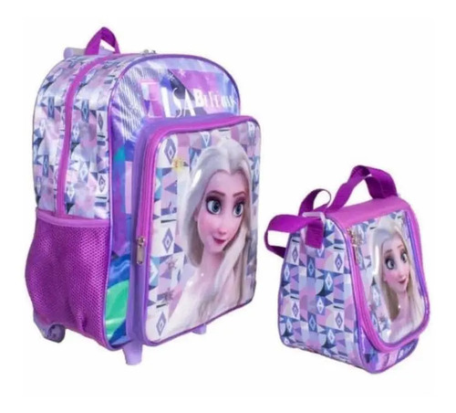 Mochila Original Ruz Elsa Frozen Primaria (grande)+ Lonchera | Envío gratis