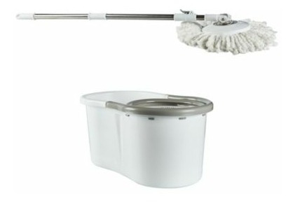 Trapeador Con Balde Plastico 15 L Con Centrifugado 360 Mopa