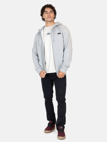 Poleron Fz Tidal Gris Hombre Maui And Sons