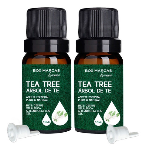 2 Aceites Esenciales Natural Melaleuca Arbol De Té Tea Tree