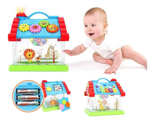 Casita Didactica Para Bebe Con Actividades Y Sonidos