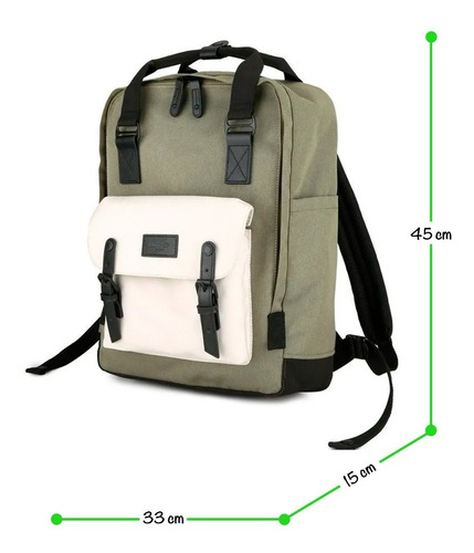 Imagen 2 de 9 de Mochila Himawari Retro 1010 Xl.