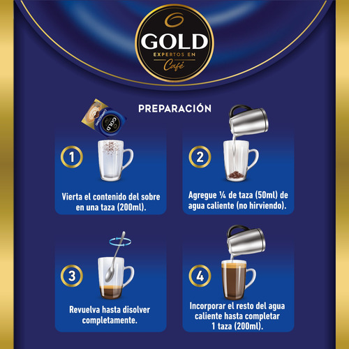 Cafe Premium Gold 8 Sobres De 15g - Elige Tu Sabor