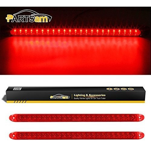 Partsam 2pcs Led Rojo Camion Con Remolque Rv Stop Cola