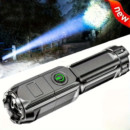 Linterna Con Zoom Ultrabrillante Portátil Recargable De 800