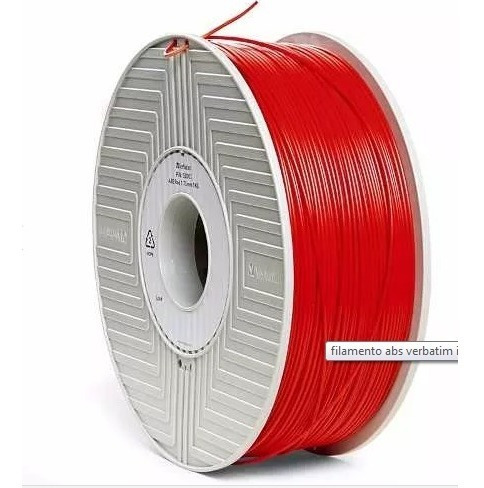 Filamento Abs Verbatim Impresion 3d 1,75 Mm 1 Kg Rojo