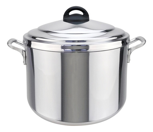 Olla Aluminio Triple Fuerte 6 Lts. O22 Color Plateado