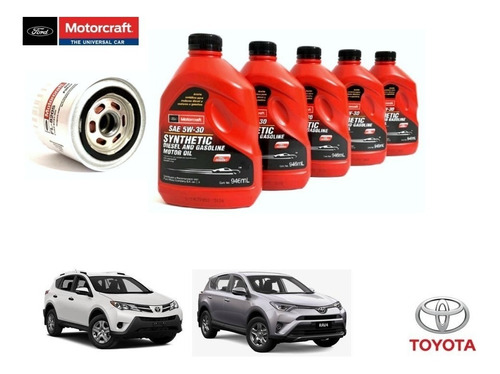 Kit 5w30 Sintético Toyota Rav4 2.5l 2015 Motorcraft Original