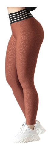 Leggin Push Up Leopardo De Licra Colombiana Mallones L - Xl