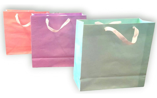 Bolsas De Papel Kraft Tono Pastel